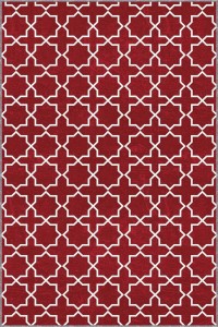 Bordo Spor Kaymaz Tabanlı Makinede Yıkanabilir Halı MO01