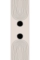 Bej Modern Desenli Premium Masa Örtüsü Runner RNR039