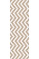 Bej Zigzag Desenli Premium Masa Örtüsü Runner RNR139