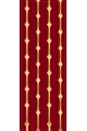 Bordo Çizgi Desenli Premium Masa Örtüsü Runner RNR496