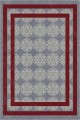 Bordo Çerçeveli Kaymaz Taban Makinede Yıkanabilir Halı RV087
