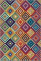 Çok Renkli Colorful Kaymaz Tabanlı Dekoratif Halı RV260