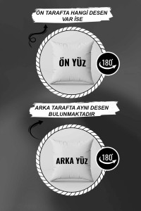 Çift Taraflı Bej Z Harfli Yastık Kırlent Kılıfı KRL558