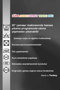 Çok Renkli Kaymaz Yuvarlak Üç Boyutlu Mutfak Halısı AR1365